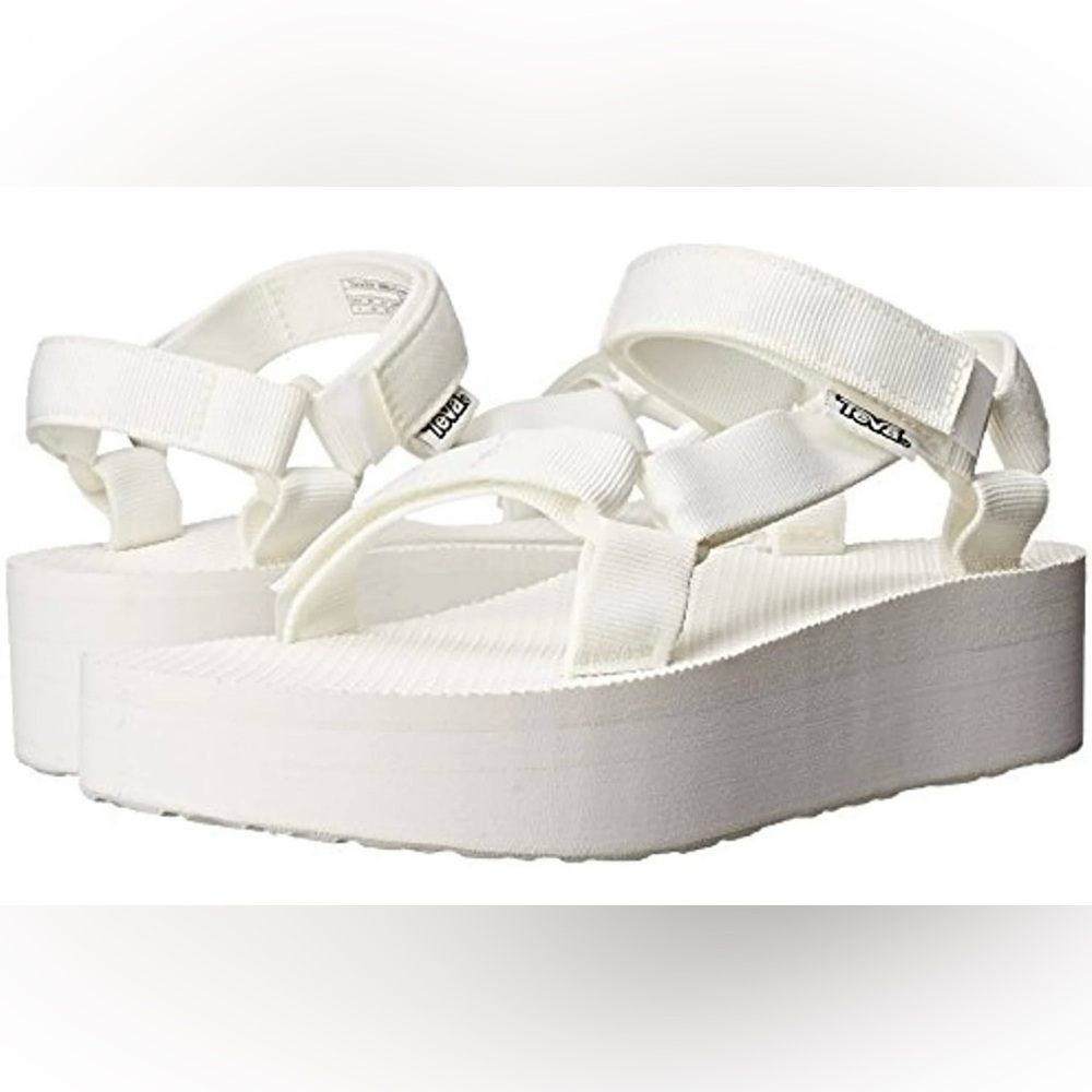 Teva Flatform Universal Sandals White Women’s Size 8